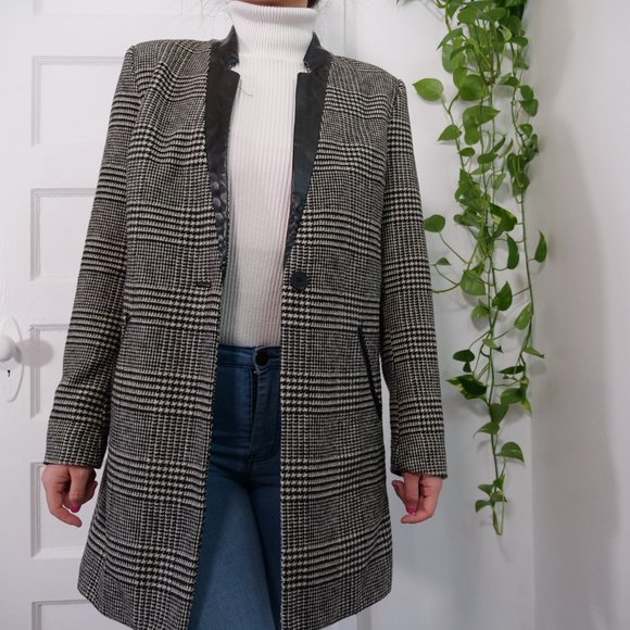 Minimalist gingham suit coat - Picture 8 of 12